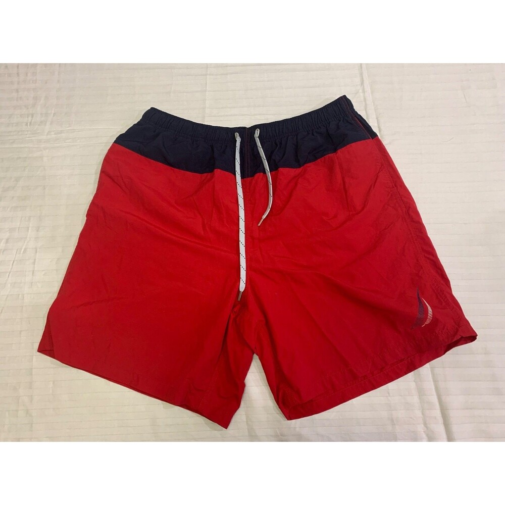 NAUTICA MENS SWIM NYLON SHORTS SIZE L